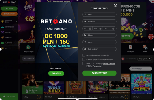 betamo casino konto